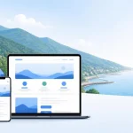 طراحی سایت در مازندران برای کسب‌وکار محلی روی لپ‌تاپ و موبایل